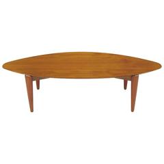 Double Parabola Teak Coffee Table in the Manner of Finn Juhl 5