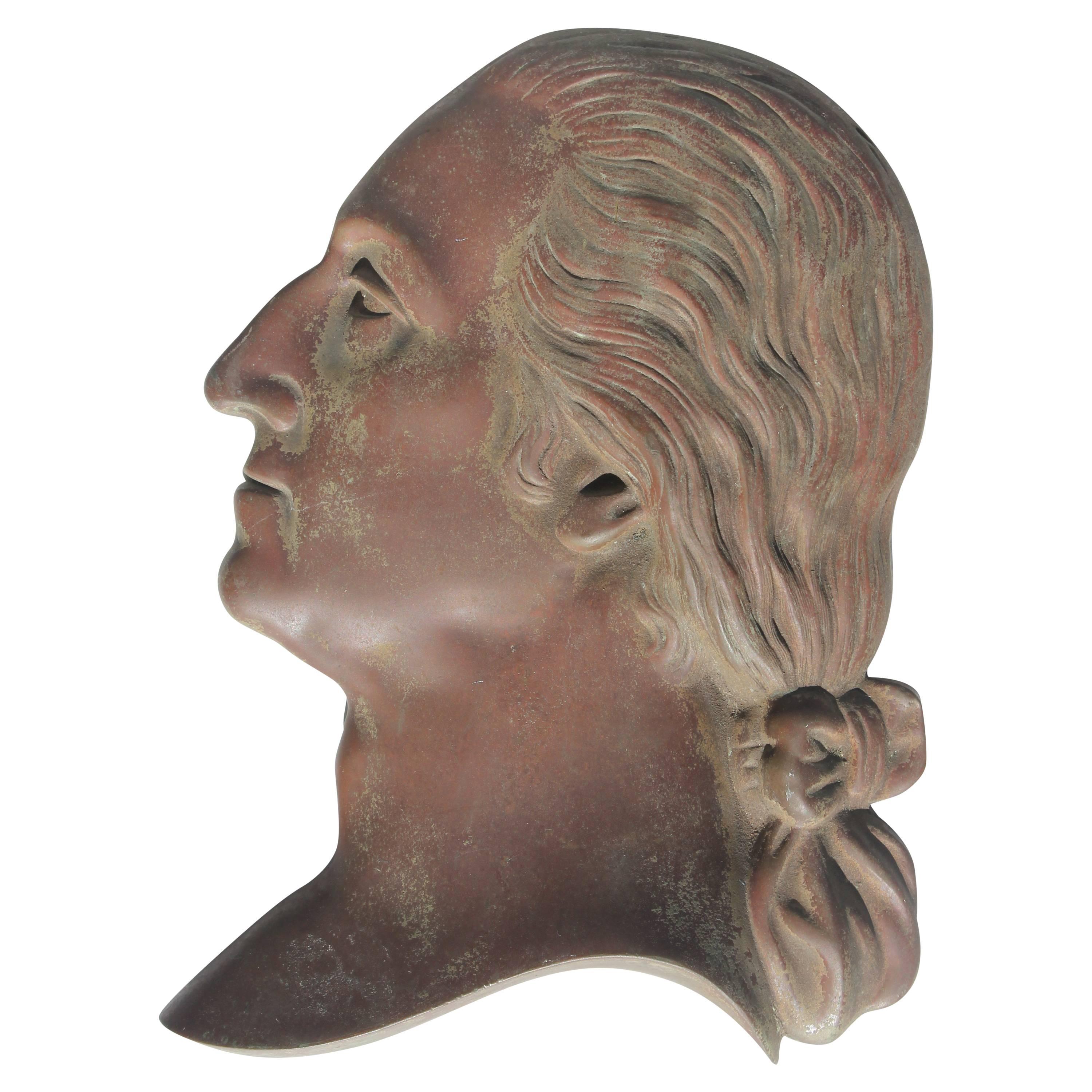 19th Century Bronze Plaque of George Washington