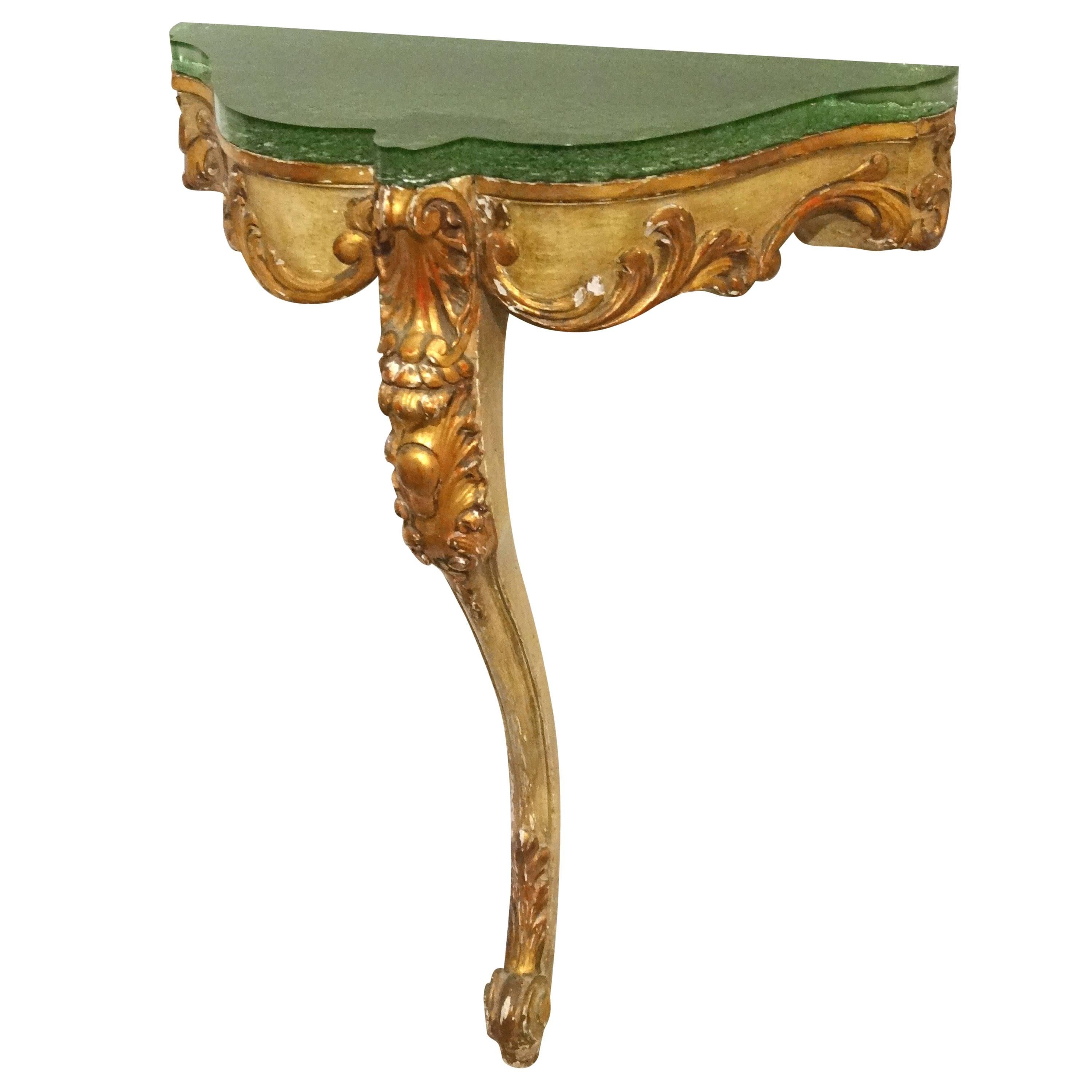 Italian Giltwood and Painted Console For Sale