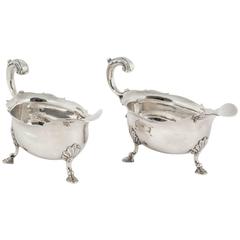 Pair of George III Silver Sauce Boats