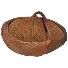 Monumental 19th Century Gathering Buttocks Basket 3