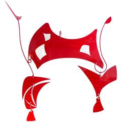 "Red Bull" Hanging Sculpture by Robert Delaney 3
