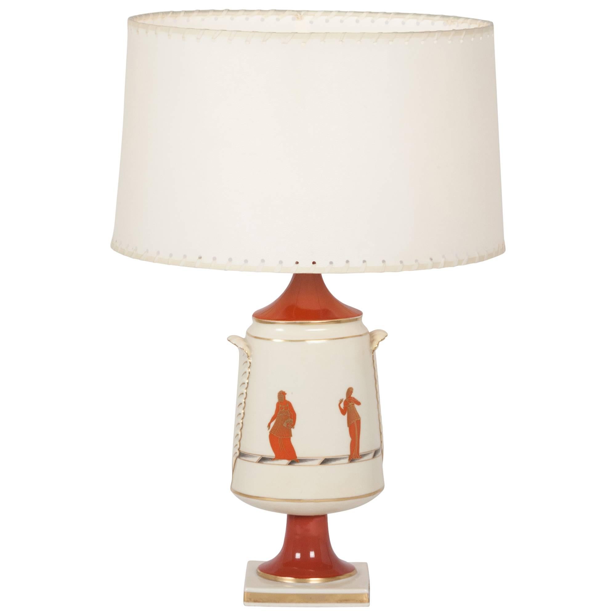Gio Ponti for Ginori Table Lamp, Italian, 1920s For Sale