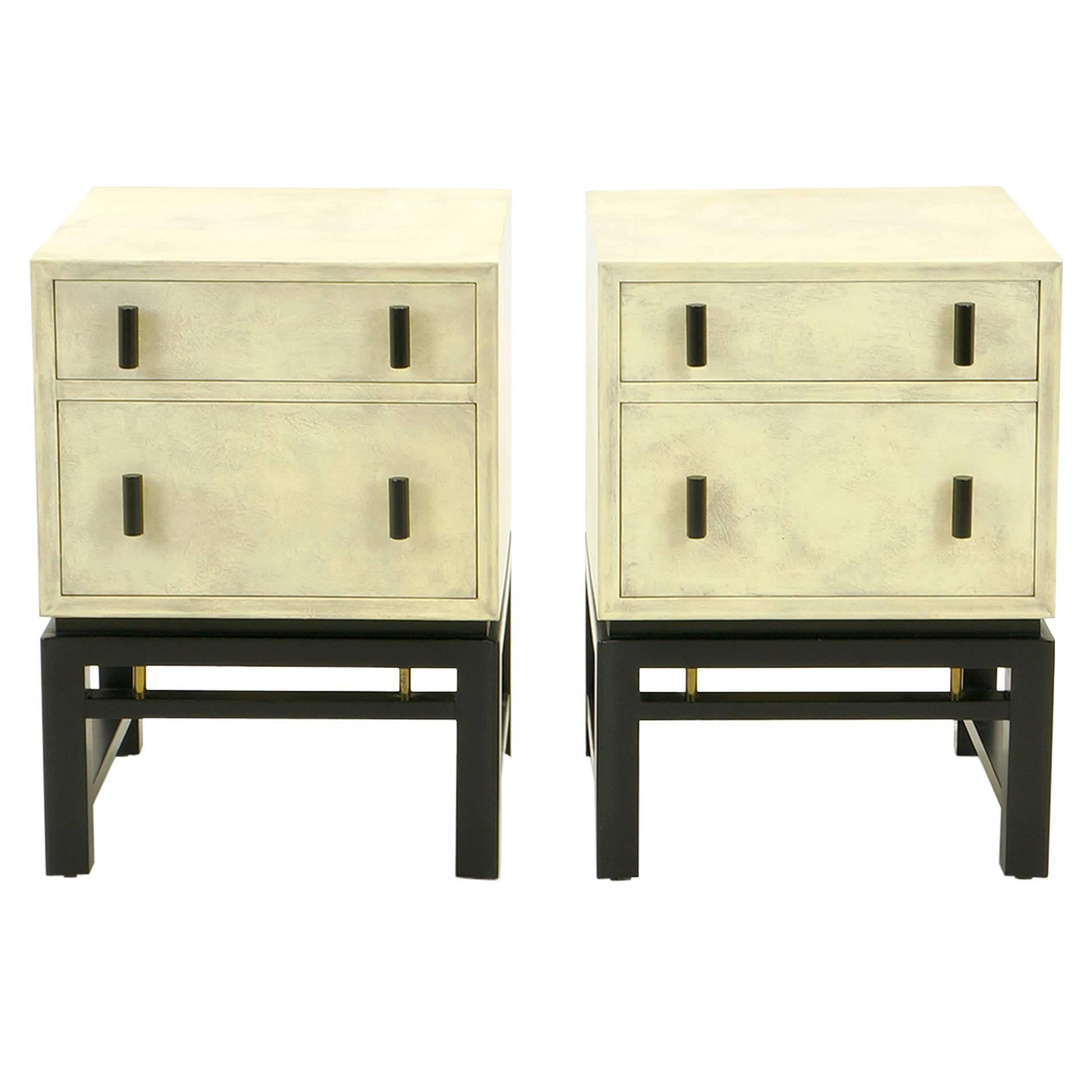 Pair of Nightstands Designed by Edward Wormley for Dunbar