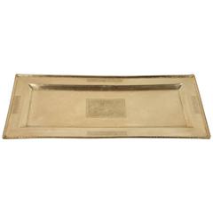 Spanish Moorish Rectangular Brass Tray Spanish Moorish Rectangular Brass Tray