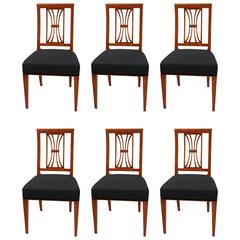 Set of Six Biedermeier Chairs