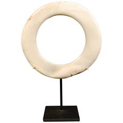 Early 20th Century Tribal Shell Currency Ring from Papua New Guinea