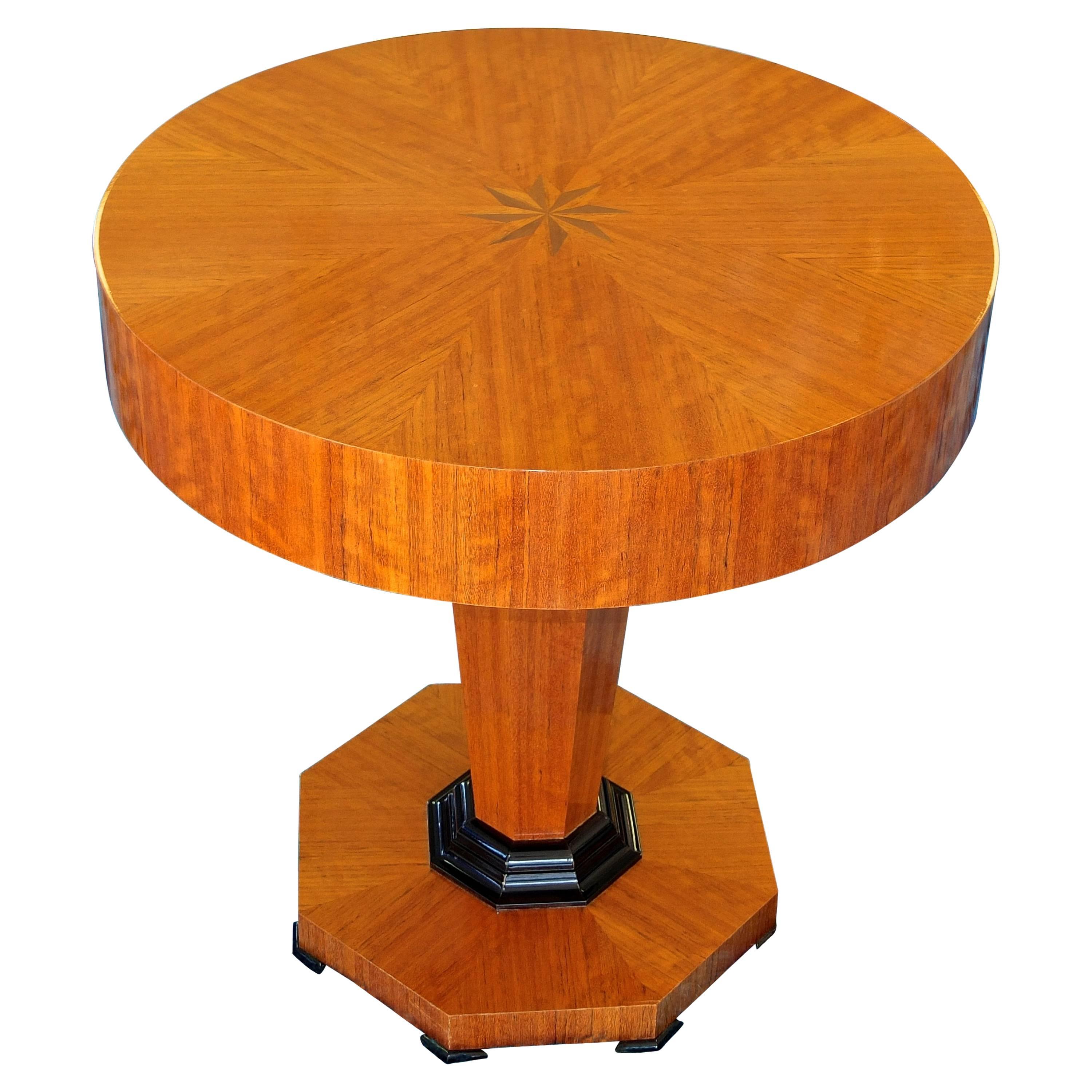 Studio Craft Tropical Olive Wood Pedestal Tisch von Gregg Lipton