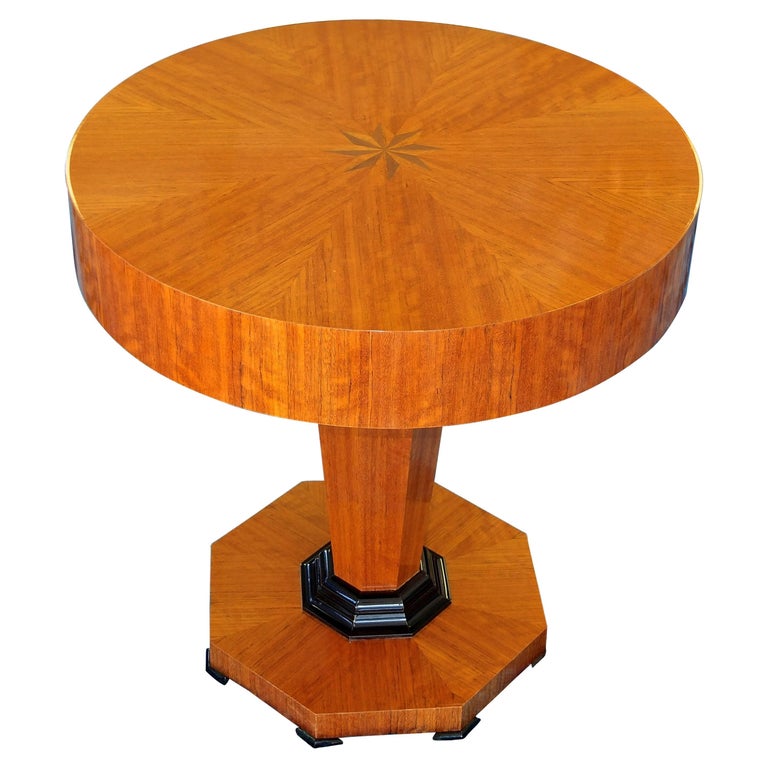 Tropical Olive Wood Pedestal Table by Gregg Lipton For Sale