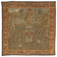 19th Century Aubusson Tapestry, French Wall Hanging, Fine, Silk and Wool