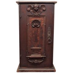 Italian Walnut Single-Door Cabinet 2