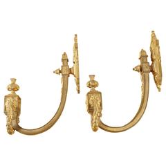 Pair of Gilded Bronze Antique Curtain Tie-Backs