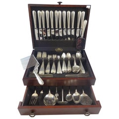 Feather Edge by Gorham Sterling Silver Flatware Set of 120 Pieces