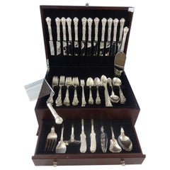 Vintage Chantilly by Gorham Sterling Silver Flatware Set For 12 Service 104 Pieces