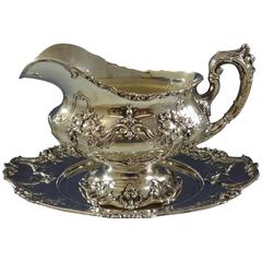 Francis I by Reed & Barton Sterling Silver Gravy Boat with Underplate