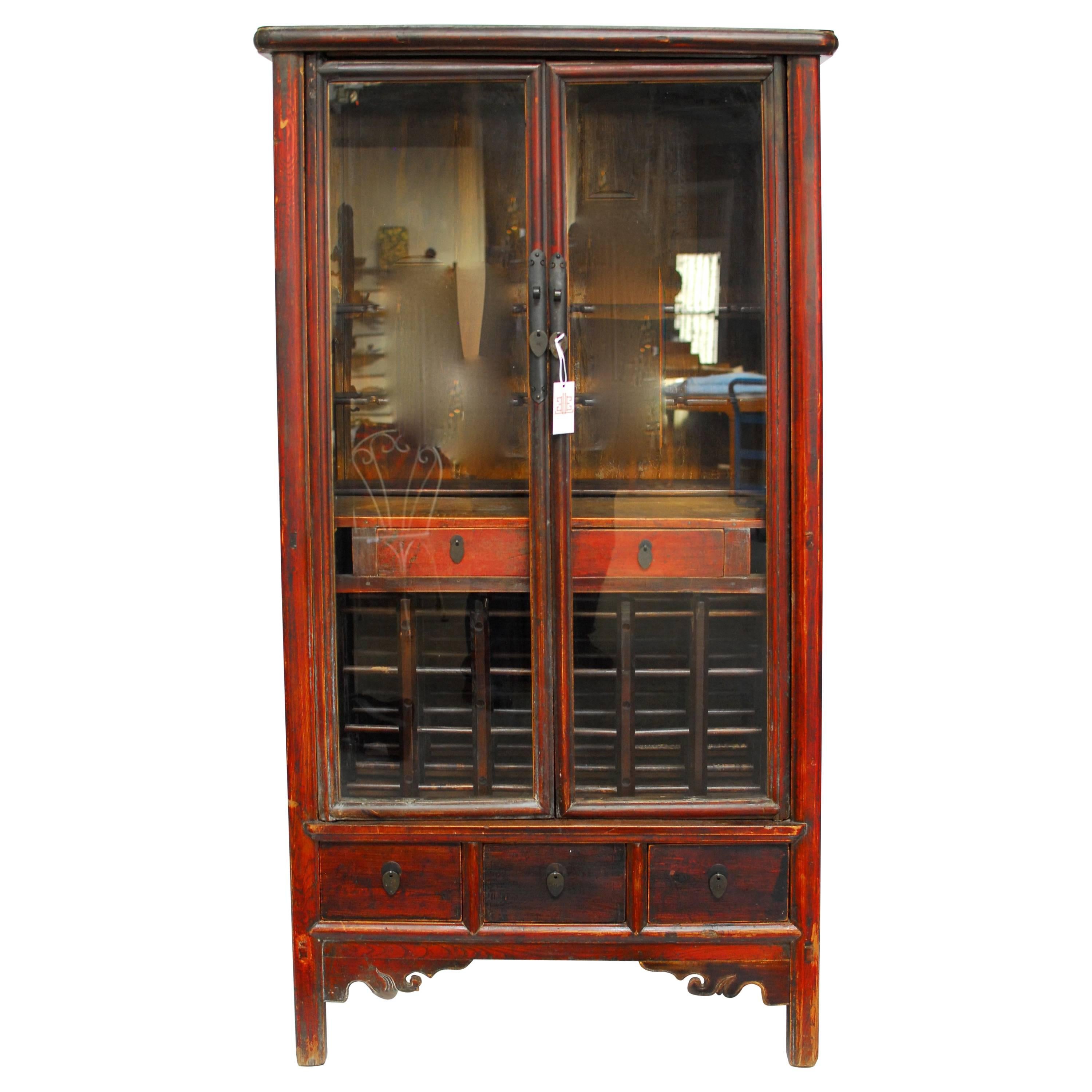 Chinese Ming Style Tapered Wine Cabinet