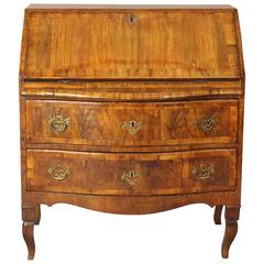 Early 19th Century Northern Italian Walnut Fall-Front Desk