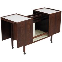 Danish Brazilian Rosewod Bar Cabinet 8