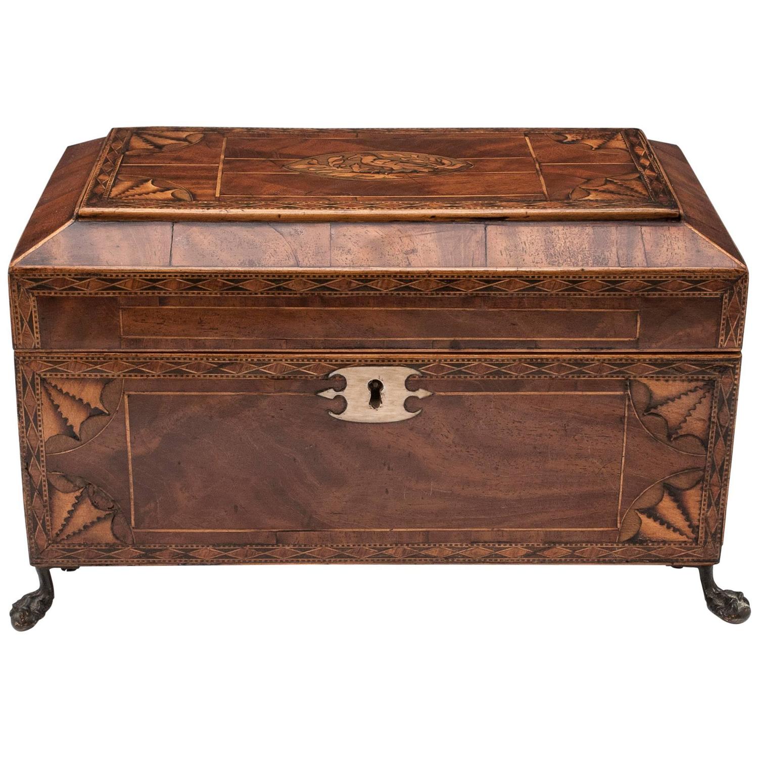 Antique Tea Chest For Sale at 1stdibs