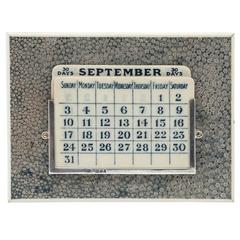 Shagreen Desk Calendar
