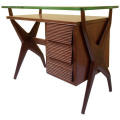 1940s Rare Small Desk or Sofa Table in the Style of Ico Parisi 