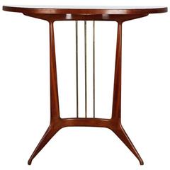 Antique Small Art Deco Walnut Console