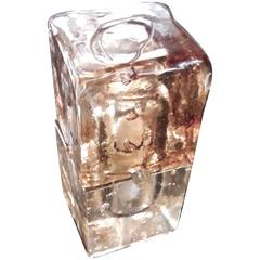 Poliarte Murano Glass Block Miniature Table Lamp