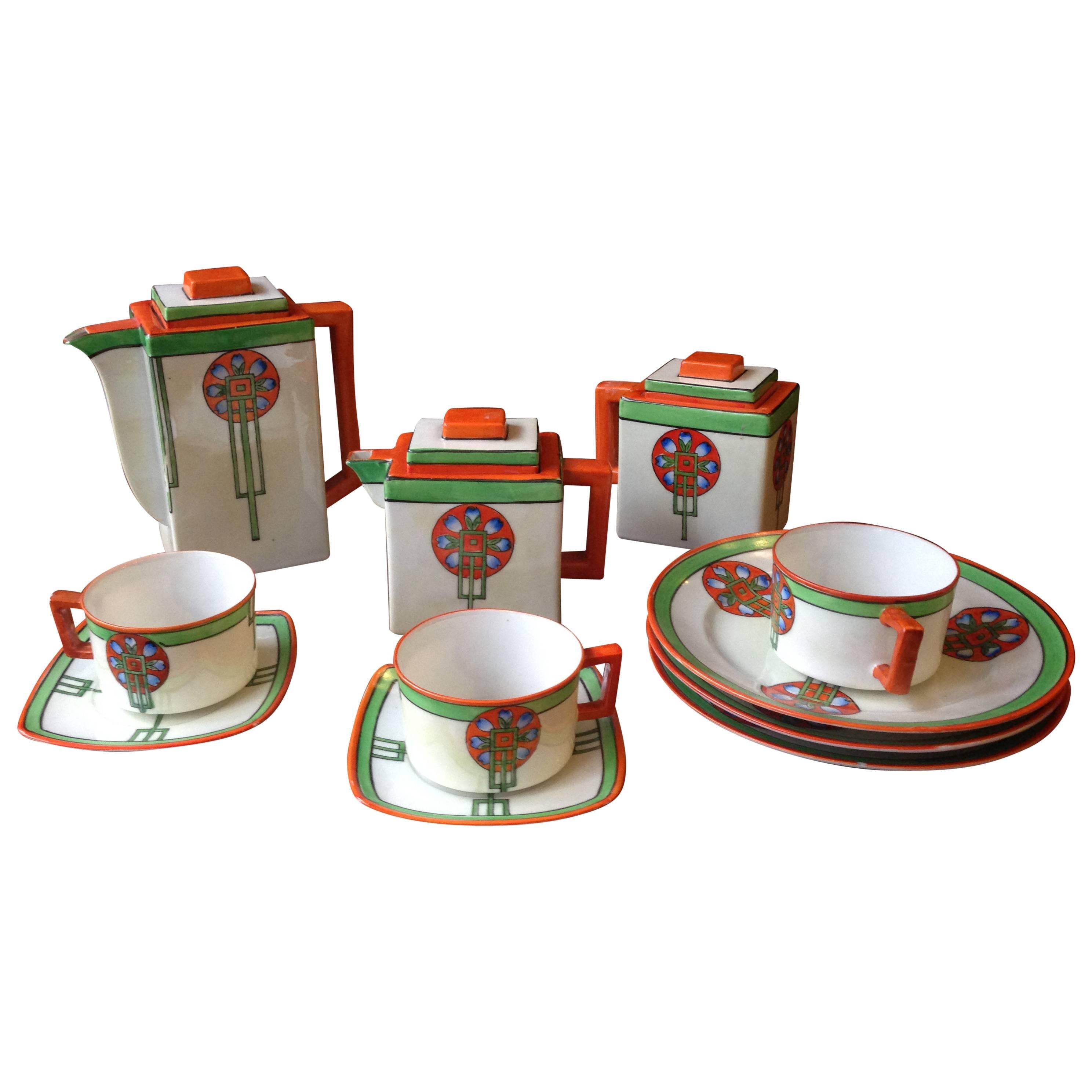 Art Deco Japanese Tea Set