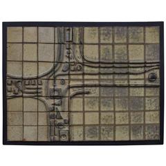 Mid-Century Abstract Tile Wall Art
