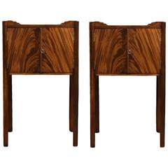 Pair of George III Style Mahogany Bedside Cupboards 10