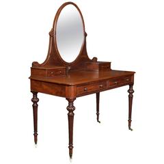 Antique Victorian Mahogany Dressing Table 