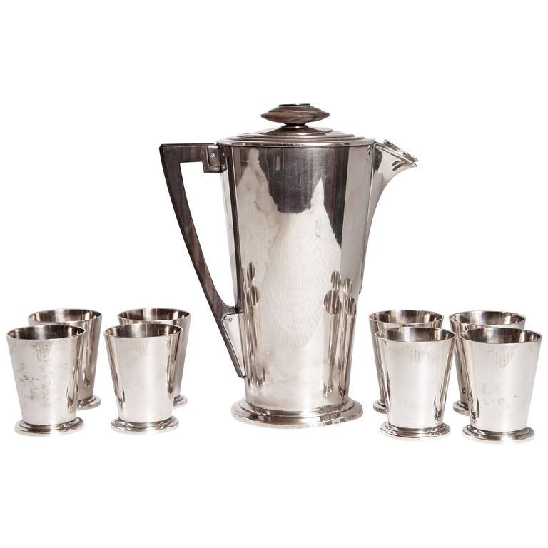 Lighthouse Cocktail Shaker by Meriden International Silver Co For Sale