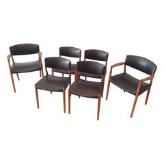 Used Teak Dining Chairs by Ejner Larsen and Aksel Bender Madsen for Willy Beck
