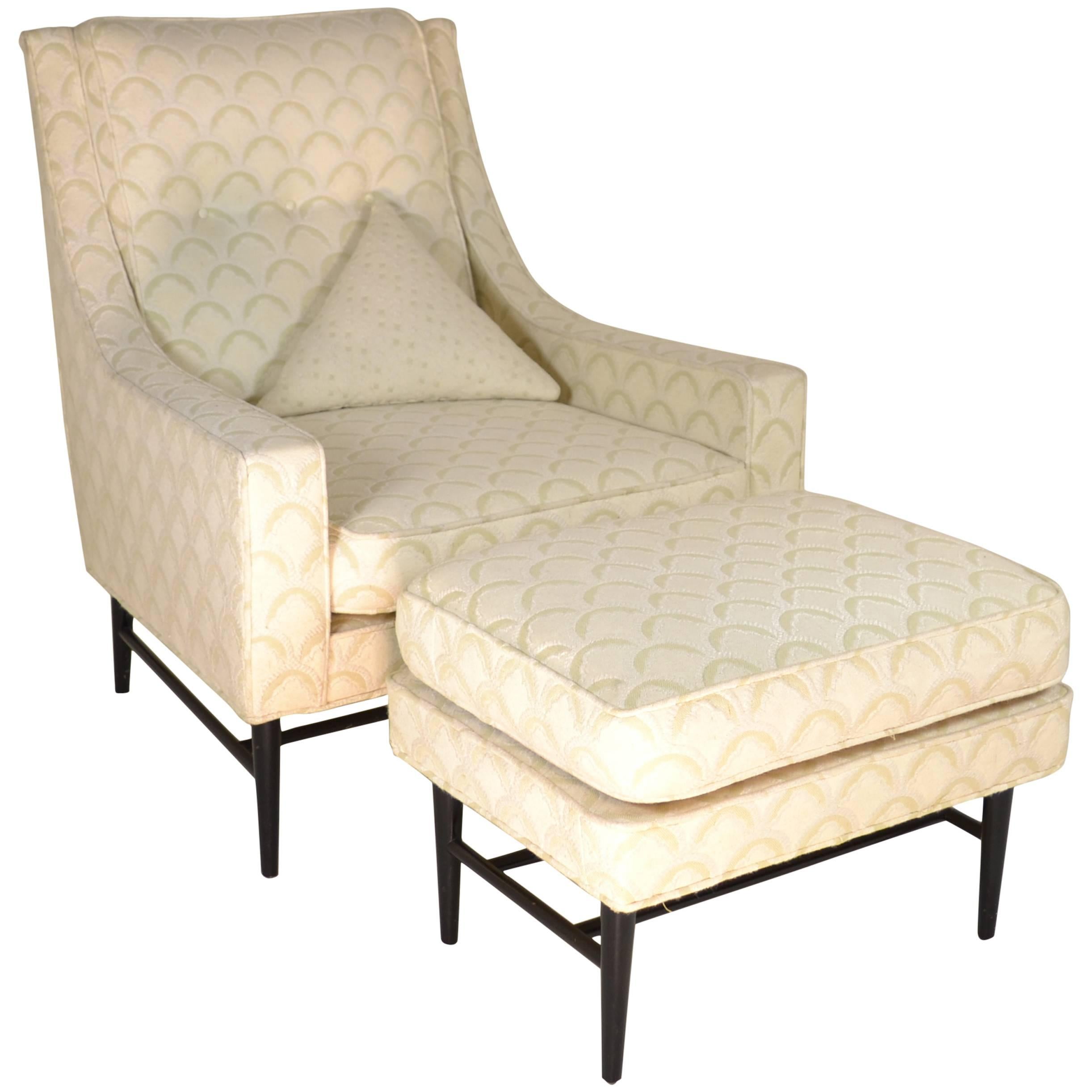Paul McCobb Lounge Chair and Ottoman