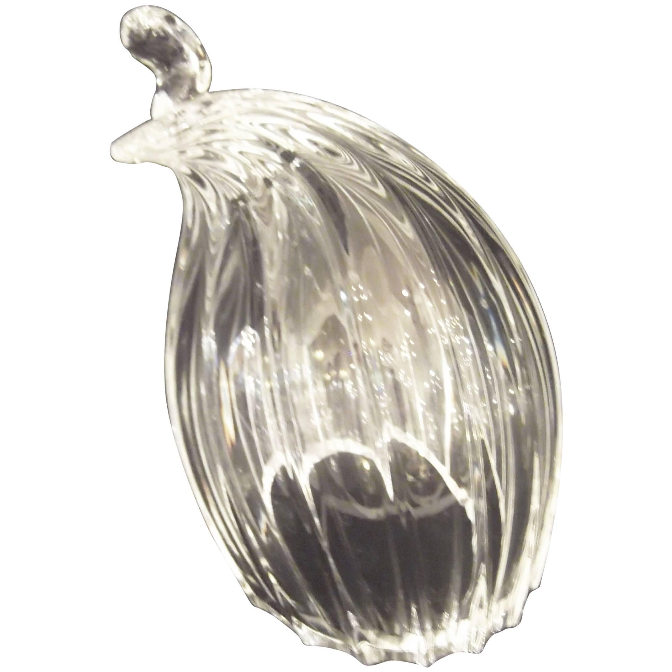 Steuben Glass Quail by Paul Schulze
