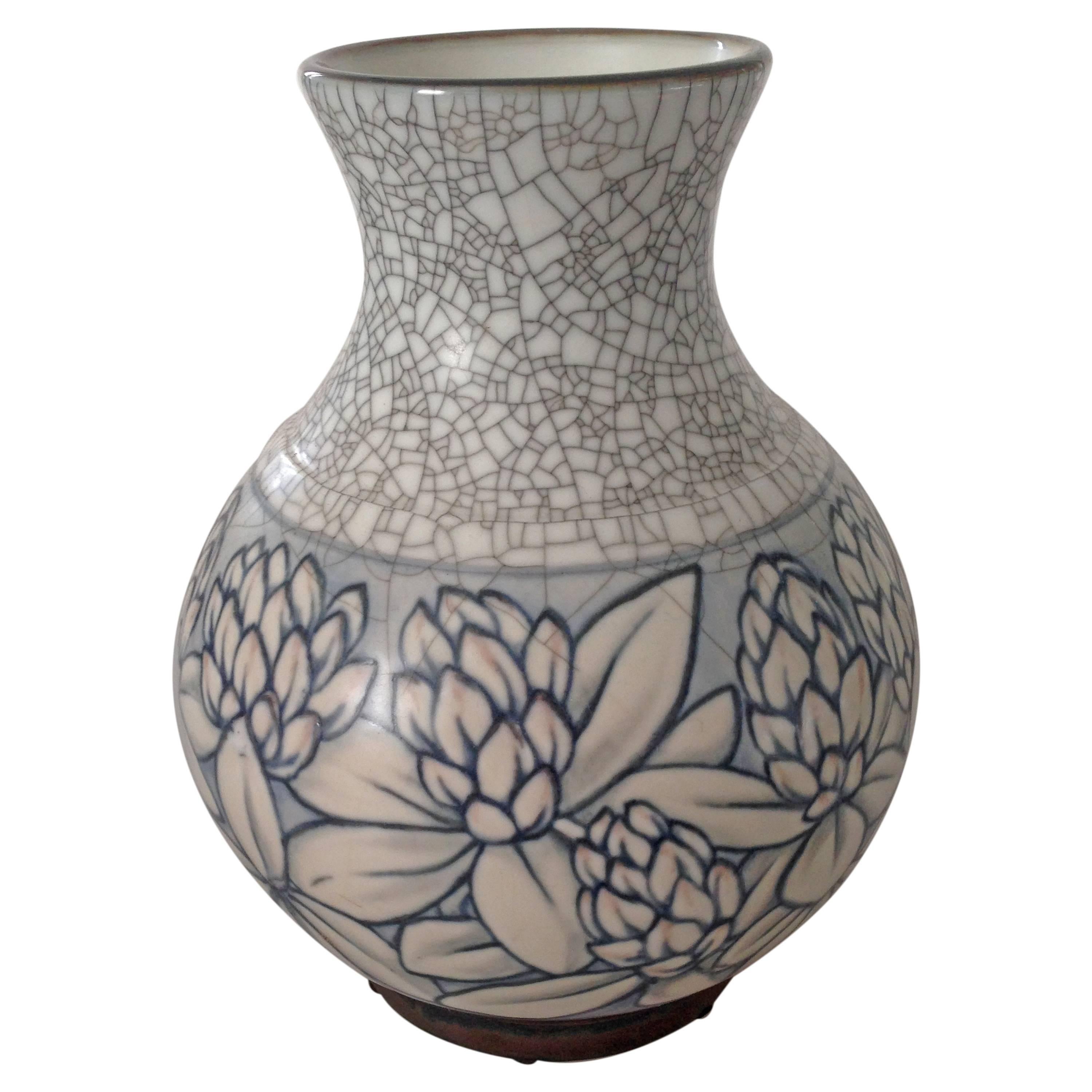 Bing & Grondahl Art Nouveau Vase by Effie Hegermann-Lindencrone For Sale