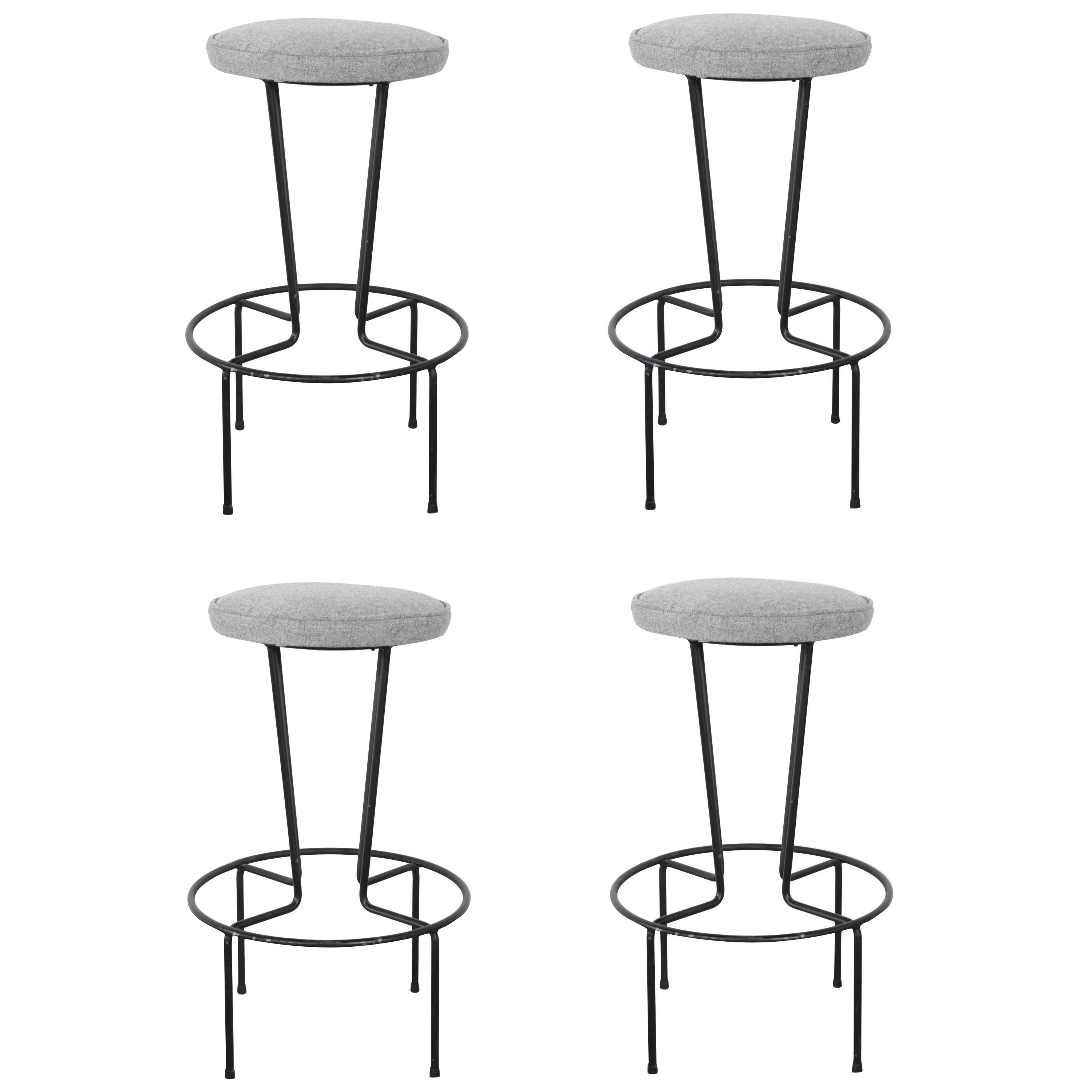 Set of Four Bar Stools by Frederick Weinberg