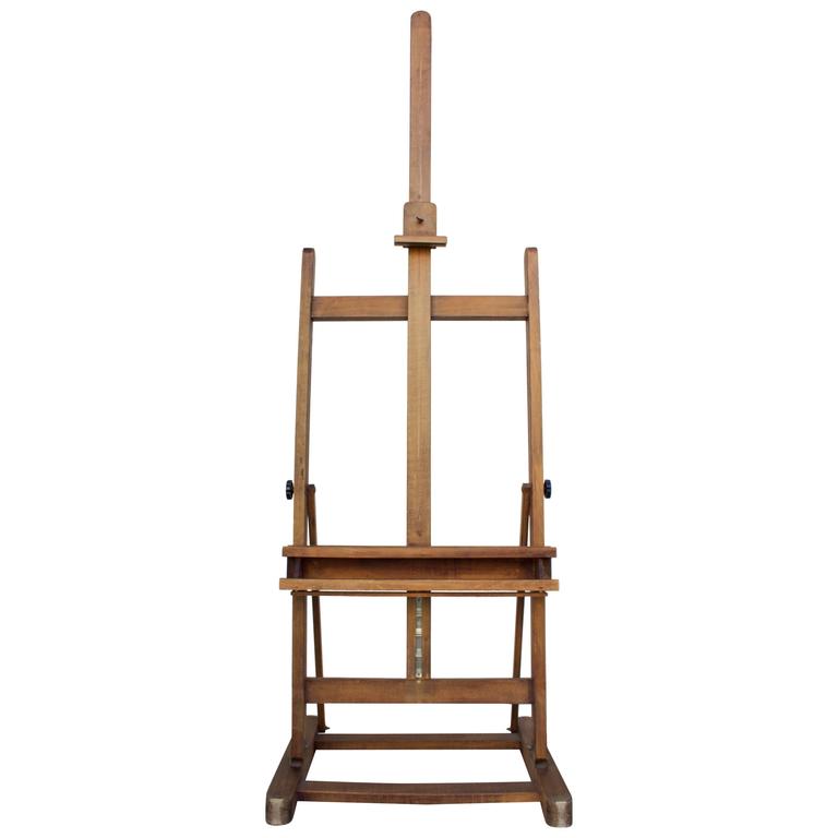 Lefranc And Bourgeois Vintage Studio Easel At 1stdibs Lefranc Bourgeois Vintage Studio Easel For