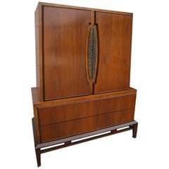 Used Lovely Hobey Helen Tall Walnut Dresser Chest, Mid-Century Modern