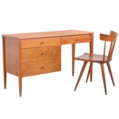 Vintage Paul McCobb Planner Group Desk and Chair by Winchendon