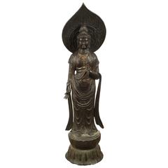 Antique Japanese Sculpture of Kannon 1