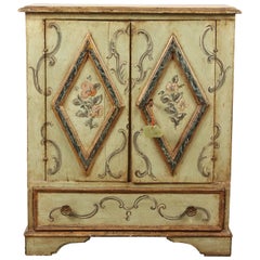 Italian 18th Century Painted Side Cabinet