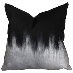 Silver Ombre Alloy Pillow by Amanda Hamilton