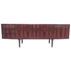 Vintage Danish Modern Rosewood Credenza by T.R.L. Robertson for A.H. McIntosh