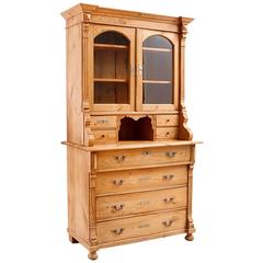 German Gründerzeit Hutch or Bookcase in Pine, circa 1890