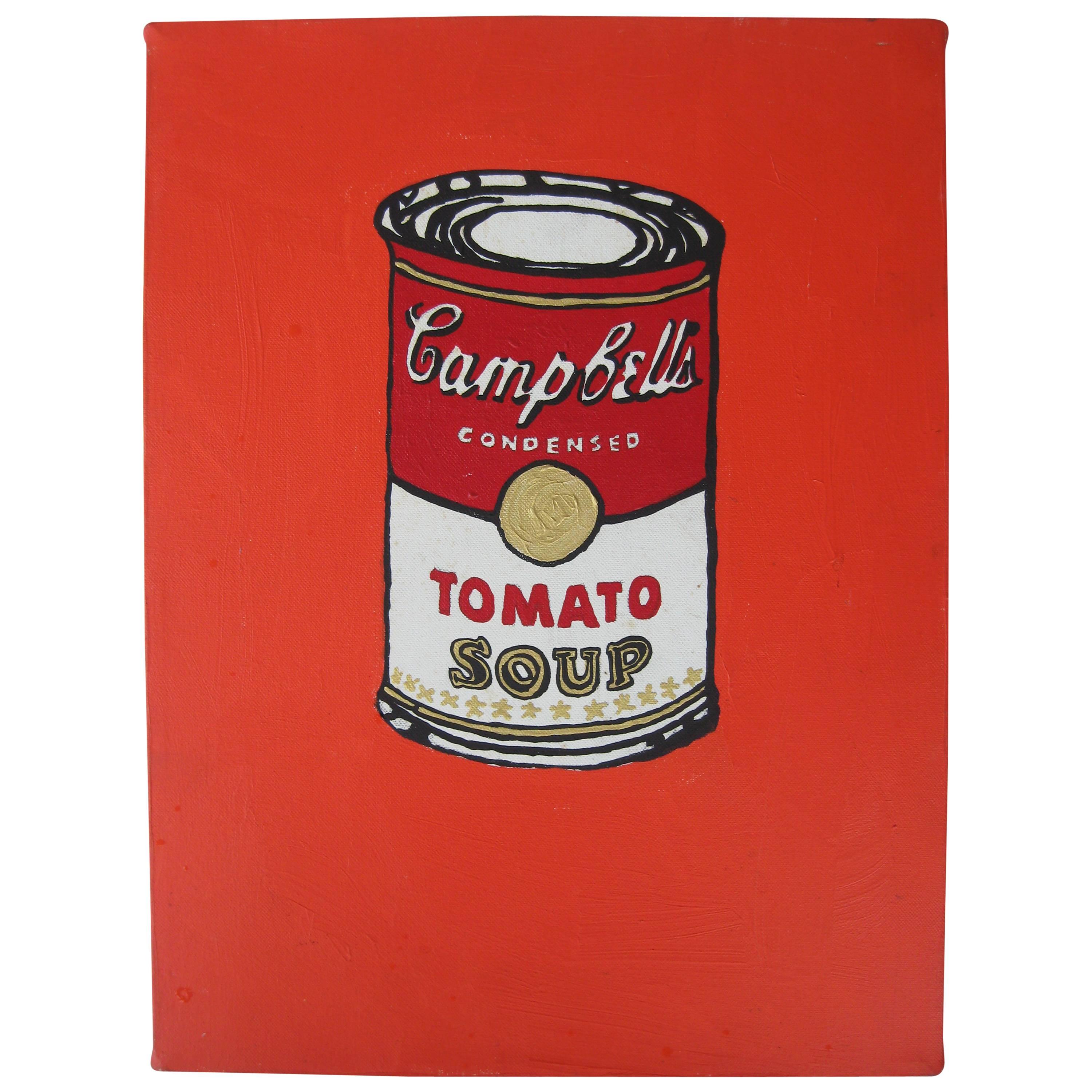 Ed Higgins Pop Art Campbell's Tomato Soup Can Painting