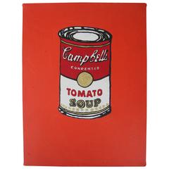 Vintage Ed Higgins Pop Art Campbell's Tomato Soup Can Painting
