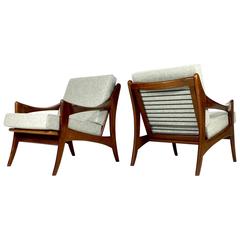 Pair of Teak De Ster Gelderland Dutch Design Lounge Chairs, Netherlands, 1960s