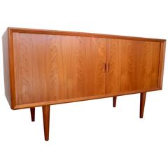 Sven Aage Larsen for Faarup Mobelfabrik Tambour Door Credenza