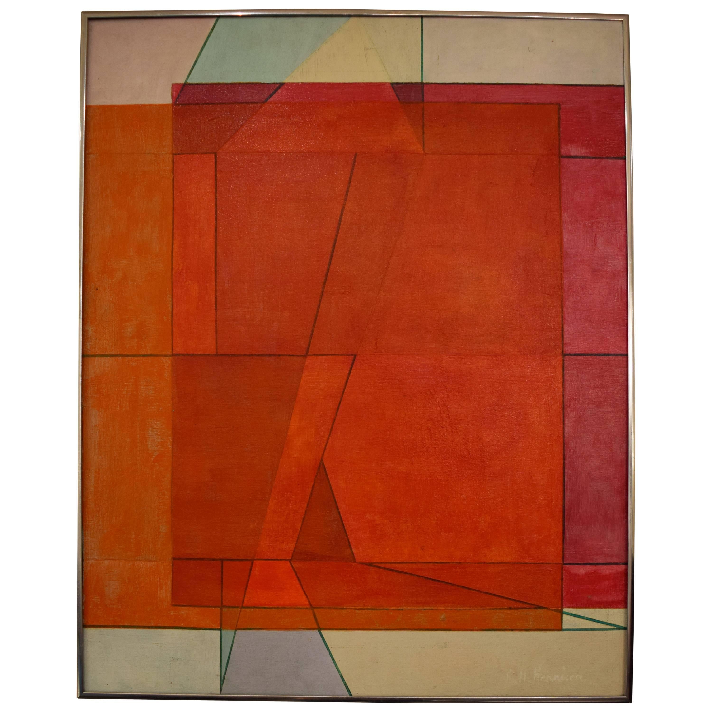 Ruth Harrison Abstract Mid-Century Painting at 1stDibs
